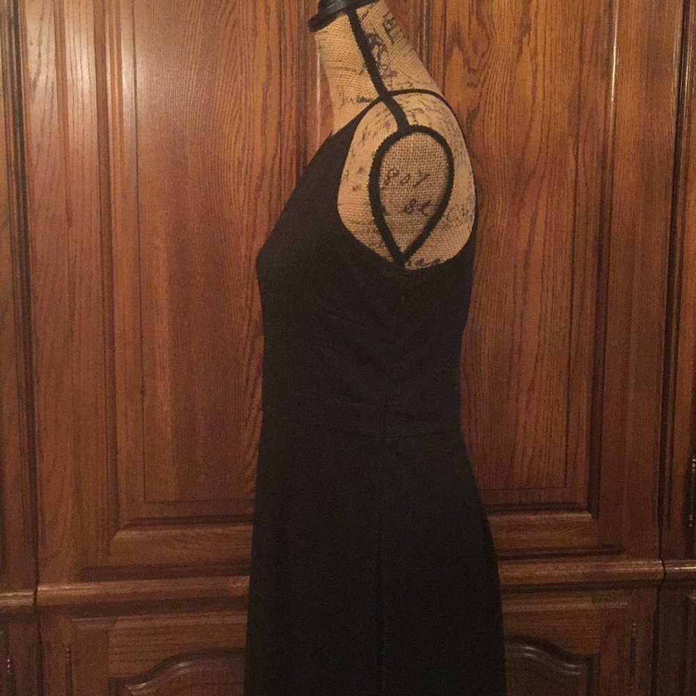 Ann Taylor Black Spaghetti Strap Dress Size 6 - Picture 3 of 8